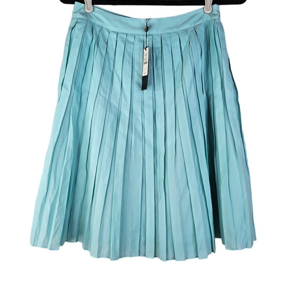 Talbots Pleated Midi Skirt in Teal